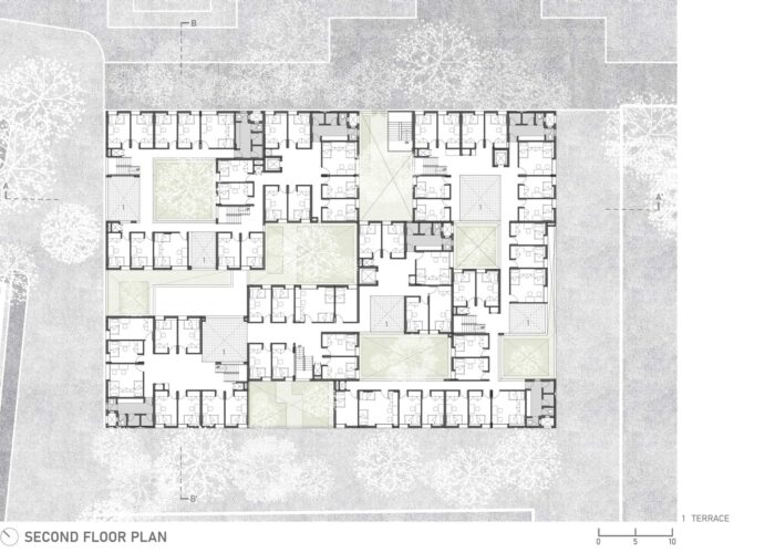 spav_school_of_planning_and_architecture_vijayawada_housing_mobile_offices_03_drawing_second_floor_plan
