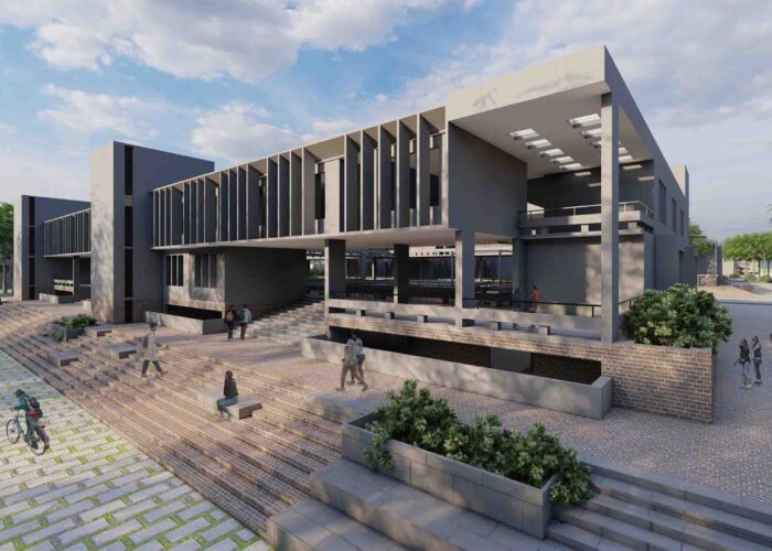 central_university_of_gujarat_vadodra_mobile_offices_18_extending_the_plinths_to_connect streets_with_courts