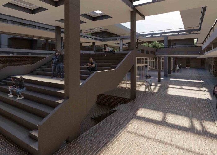 central_university_of_gujarat_vadodra_mobile_offices_19_large_court_amphitheatre_at_the_ground_level