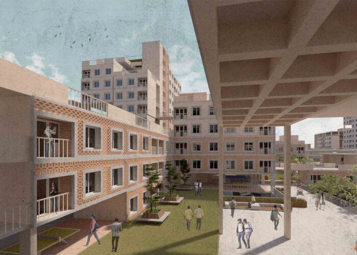 mbpt_staff_housing_mumbai_mobile_offices_14_podium_as_a_binding_factor_between_bridges_and_green_scape