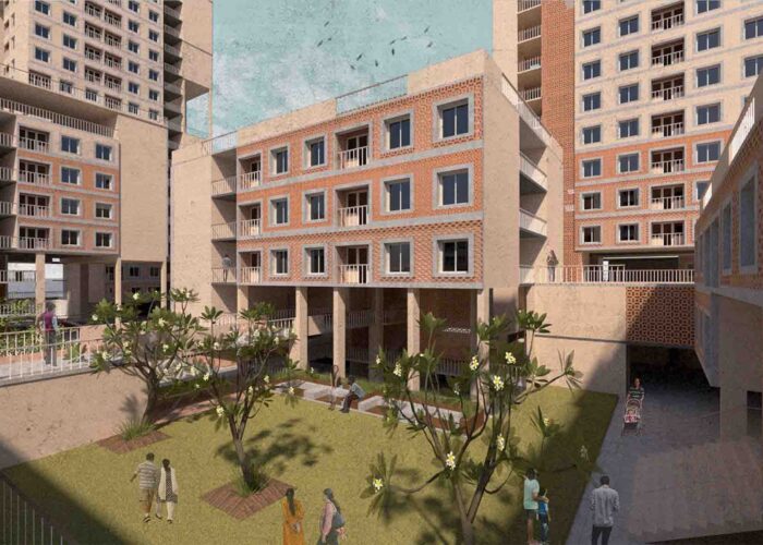 mbpt_staff_housing_mumbai_mobile_offices_15_Interplay_of_plazas_and_corridors_at_podium_level